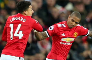Man United's Jesse Lingard and Ashley Young